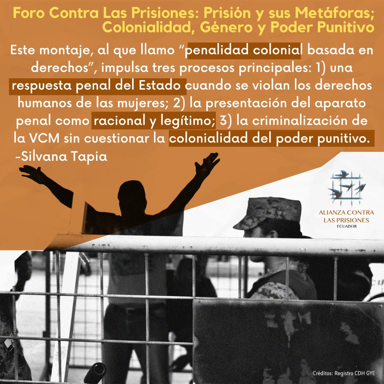 Lee más sobre el artículo <strong>Foro Contra las Prisiones</strong>